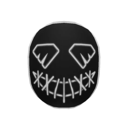 Neon Nightmares Mask - White