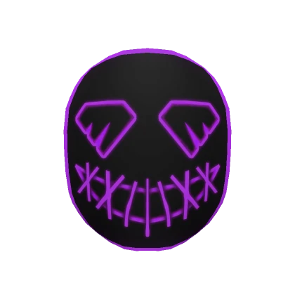 Neon Nightmares Mask - Purple