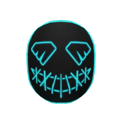 Neon Nightmares Mask - Blue