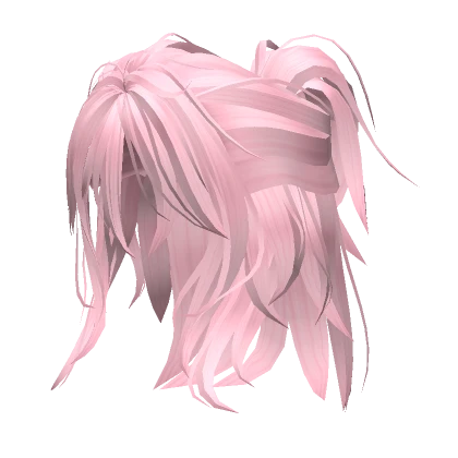 Manga Messy Half Up Hair (Light Pink)