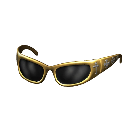 Y2K Gold Gothic Chrome Shades