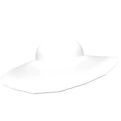 white floppy hat