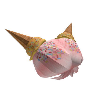Ice Cream Cone Pink Hair