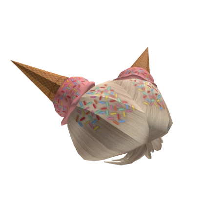 Ice Cream Cone Blonde Hair