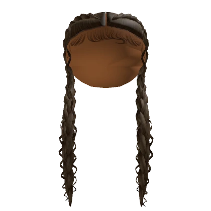 French Braid Pigtails [Brown]