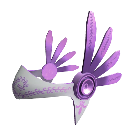 Ornate Purple Feathered Headpiece