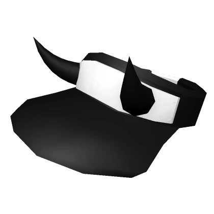 Devil Horns Visor (Black White)