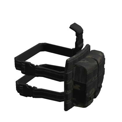 Left Black Mixpat II Mag Leg Pouches [1.0]