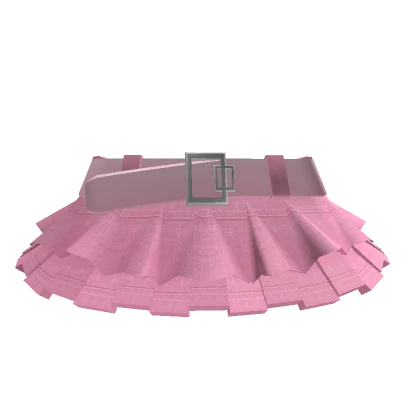 💖Y2K Pink Ruffle Denim Skirt 3.0