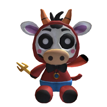 Halloween Plushie Devil COW