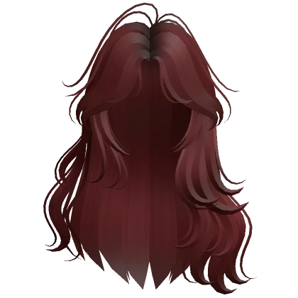 Flowy Siren Waves Hair (Red)