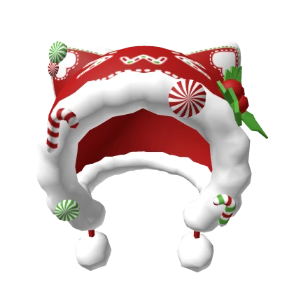 [FIXED] Peppermint Christmas Kawaii Cute Cat Hood