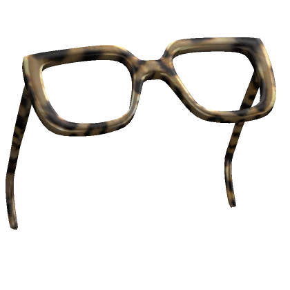 Raised Leopard Oversized Square Glasses