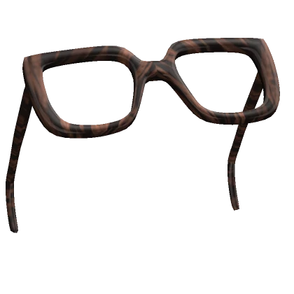 Raised Brown Pattern Oversized Square Glasses