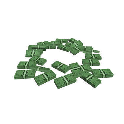 Pile of Play Money - Green $100 Cash Stack