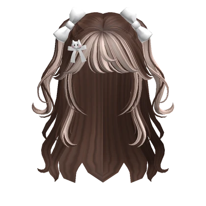 Two-Tone Cute Anime Hair (Brown & Platinum)