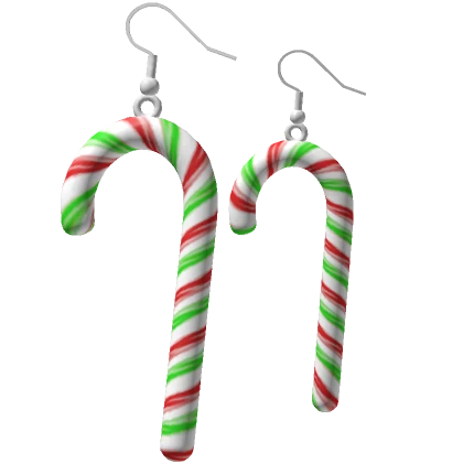 Candy Cane Earrings Christmas