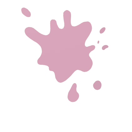 Pink Paint Splatter Face Sticker