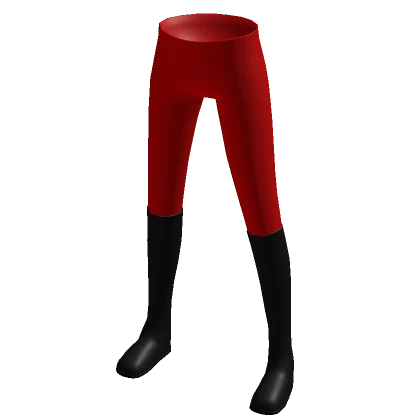 Red Leggings with Riding Boots