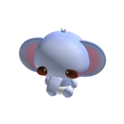 ♡ pastel blue baby elephant holdable 
