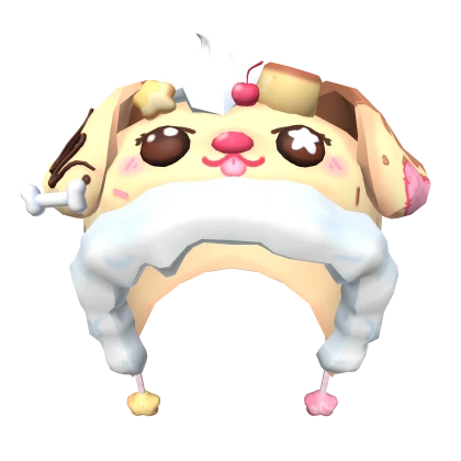 Kawaii Pudding Pup Hood