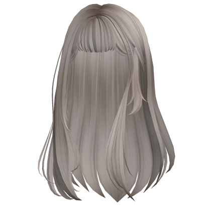 Long Wispy Straight Hime Hair (Ash Blonde)