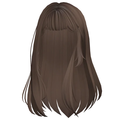 Long Wispy Straight Hime Hair (Light Brown)