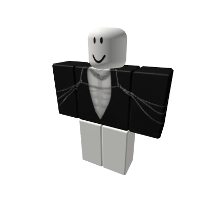 {Distasteful} Velvet Lowcut Suit w/ Silver Chains