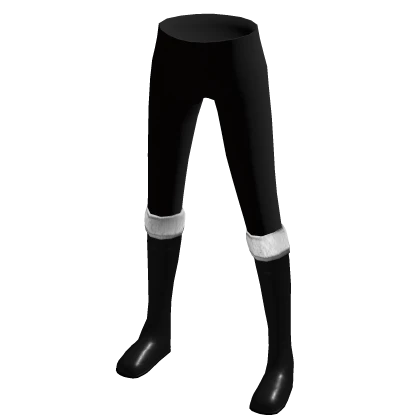 Black Leggings with Fur Lined Boots