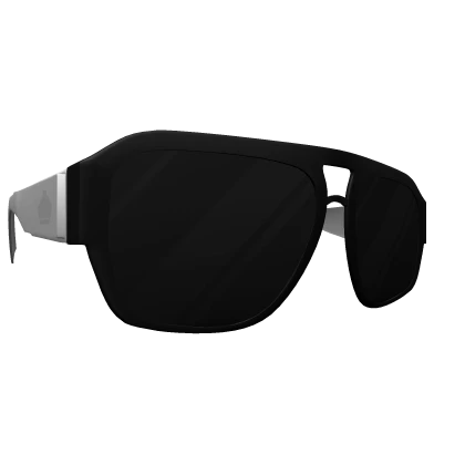 ✅ White glasses w Black shades 