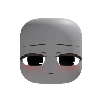 Animated Sleepy Chibi Face – Black