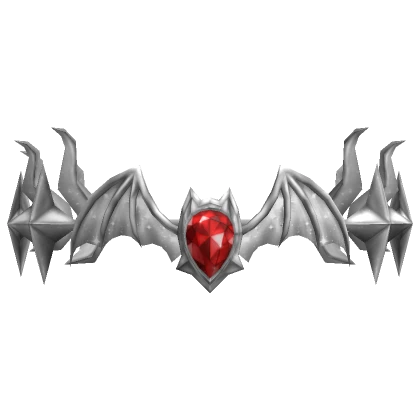 Silver Ruby Vampiric Crown