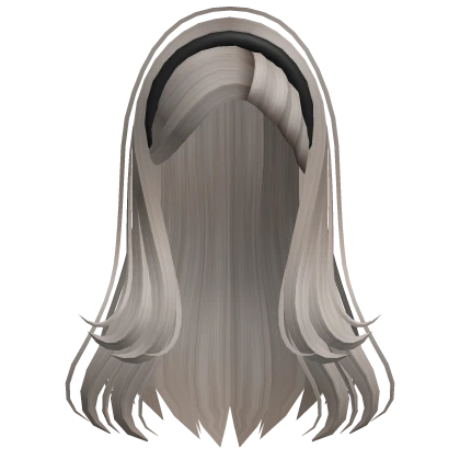 Vintage Hairstyle with Headband (Ash)