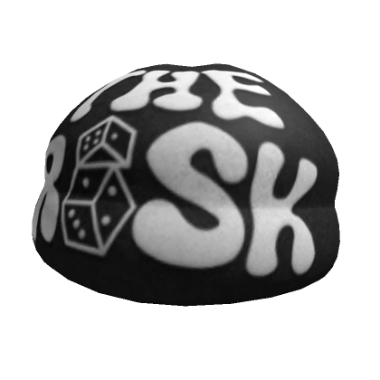 Black & White The Risk Y2K Beanie