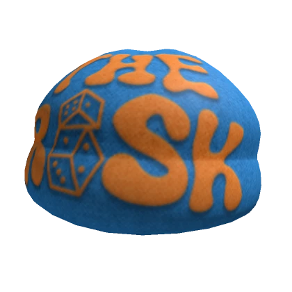 Blue & Orange The Risk Y2K Beanie