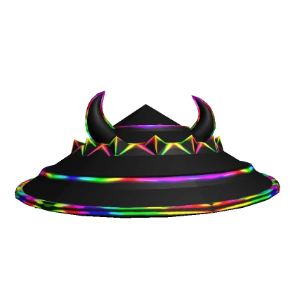 Rainbow Ninja Devil Hat
