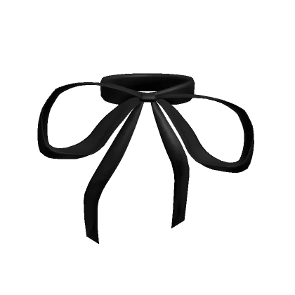 Short Dainty Neck Bow in Black