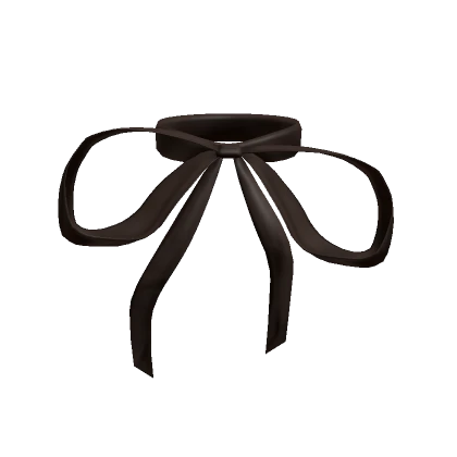 Short Dainty Neck Bow in Brown