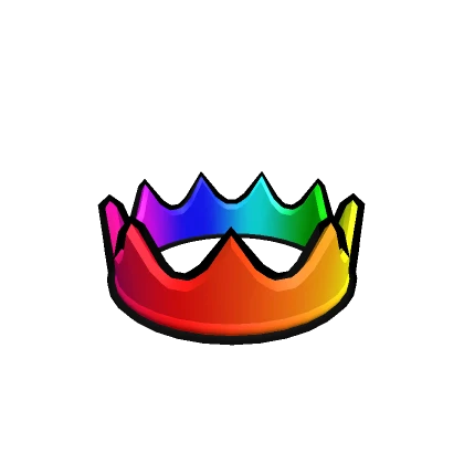 Cartoony Rainbow Crown