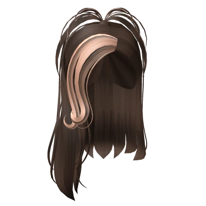 Half Up Half Down y2k Hair Brown Blonde