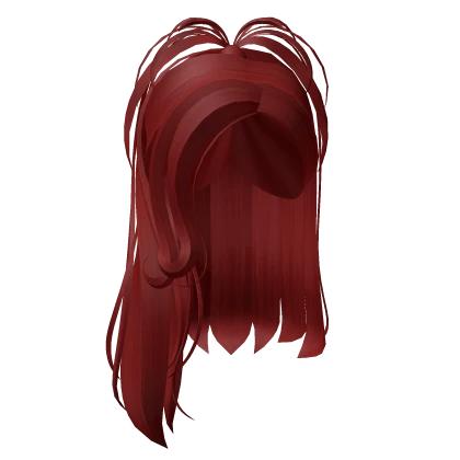 Half Up Half Down y2k Hair Red