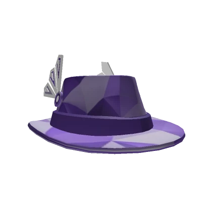 Exquisite purple valk fedora