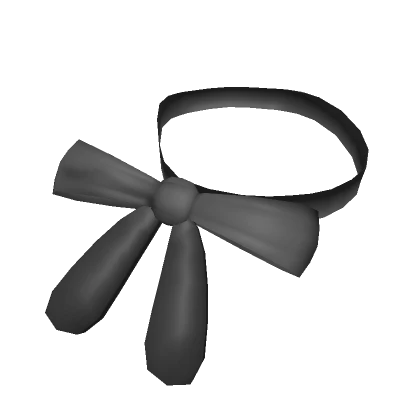 ribbon tie ( black )