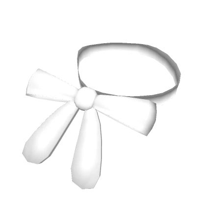 ribbon tie ( white )