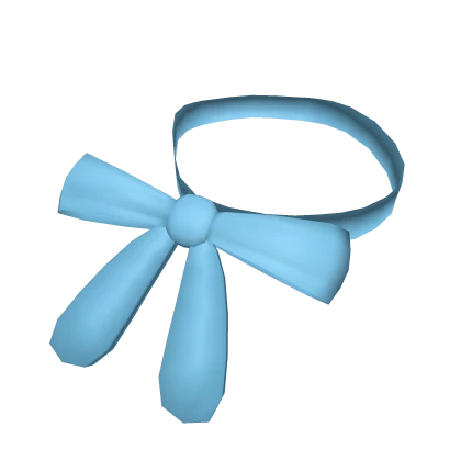 ribbon tie ( blue )
