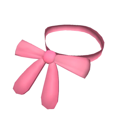 ribbon tie ( pink )