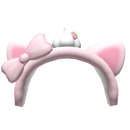 strawberry creme kawaii kitty ears ( 1.0 )