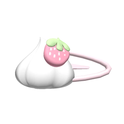 strawberry creme kawaii kitty clip