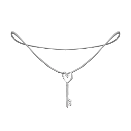 ♡ : 1.0 heart key necklace (fav)