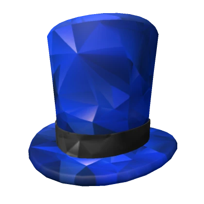 Blue Sparkle Top Hat